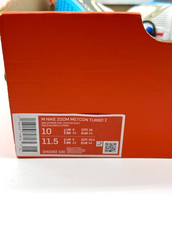 Nike Mens Metcon Turbo 2 Sail Blue Lightning Shoes Sz 10 New Workout DH3392-100 main image 4